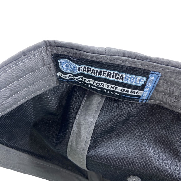 Cap America BROOKS Gray and Lime Green Baseball Cap Adjustable Golf Hat - Picture 7 of 7